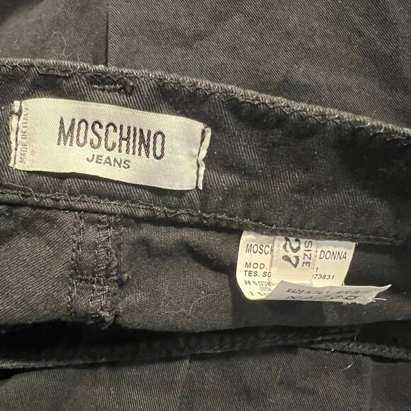 Moschino Women’s Donna Rhinestone Flare Pants Size 27 - Picture 7 of 9